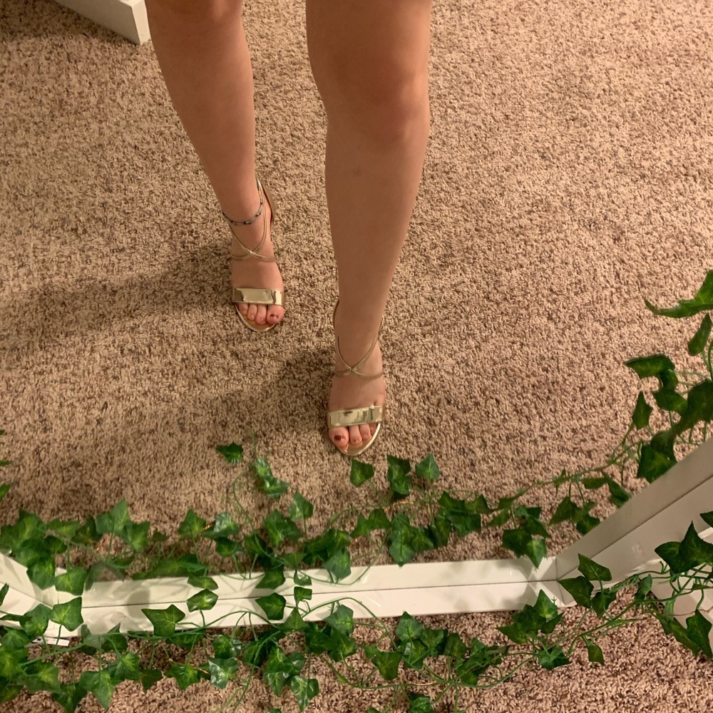 Shiny Gold heels